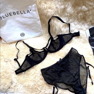 Bluebella Black Mesh Set-NWOT